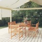 vidaXL 5-tlg. Garten-Essgruppe Massivholz Teak vidaXL 5-tlg. Garten-Essgruppe Massivholz Teak