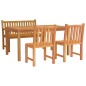 vidaXL 4-tlg. Garten-Essgruppe Massivholz Teak vidaXL 4-tlg. Garten-Essgruppe Massivholz Teak