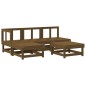 vidaXL 5-tlg. Garten-Lounge-Set mit Kissen Honigbraun Massivholz vidaXL 5-tlg. Garten-Lounge-Set mit Kissen Honigbraun Massivholz