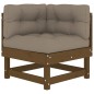 vidaXL 5-tlg. Garten-Lounge-Set mit Kissen Honigbraun Massivholz vidaXL 5-tlg. Garten-Lounge-Set mit Kissen Honigbraun Massivholz