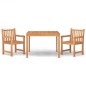 vidaXL 3-tlg. Garten-Essgruppe Massivholz Teak vidaXL 3-tlg. Garten-Essgruppe Massivholz Teak