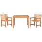 vidaXL 3-tlg. Garten-Essgruppe Massivholz Teak vidaXL 3-tlg. Garten-Essgruppe Massivholz Teak