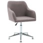 Esszimmerstühle Drehbar 2 Stk. Taupe Stoff Esszimmerstühle Drehbar 2 Stk. Taupe Stoff