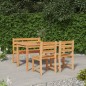 vidaXL 4-tlg. Garten-Essgruppe Massivholz Teak vidaXL 4-tlg. Garten-Essgruppe Massivholz Teak
