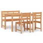 vidaXL 4-tlg. Garten-Essgruppe Massivholz Teak vidaXL 4-tlg. Garten-Essgruppe Massivholz Teak