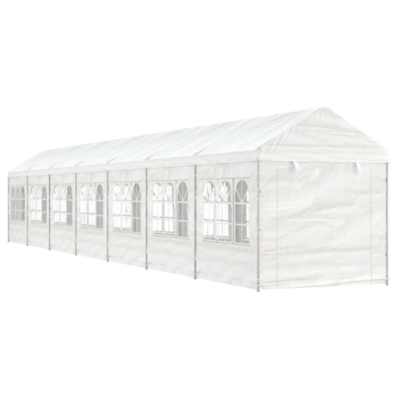 vidaXL Pavillon mit Dach Weiß 15,61x2,28x2,69 m Polyethylen vidaXL Pavillon mit Dach Weiß 15,61x2,28x2,69 m Polyethylen