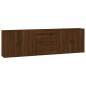 vidaXL Sideboards 3 Stk. Braun Eichen-Optik Holzwerkstoff vidaXL Sideboards 3 Stk. Braun Eichen-Optik Holzwerkstoff