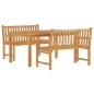 vidaXL 3-tlg. Garten-Essgruppe Massivholz Teak vidaXL 3-tlg. Garten-Essgruppe Massivholz Teak