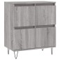 Sideboards 2 Stk. Grau Sonoma Holzwerkstoff Sideboards 2 Stk. Grau Sonoma Holzwerkstoff