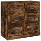 vidaXL Sideboards 2 Stk. Räuchereiche Holzwerkstoff vidaXL Sideboards 2 Stk. Räuchereiche Holzwerkstoff