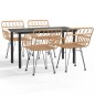 vidaXL 5-tlg. Garten-Essgruppe Poly Rattan vidaXL 5-tlg. Garten-Essgruppe Poly Rattan