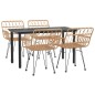 vidaXL 5-tlg. Garten-Essgruppe Poly Rattan vidaXL 5-tlg. Garten-Essgruppe Poly Rattan