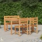 vidaXL 4-tlg. Garten-Essgruppe Massivholz Teak vidaXL 4-tlg. Garten-Essgruppe Massivholz Teak