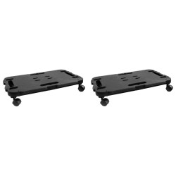 vidaXL Transportroller 2 Stk. Schwarz Polypropylen 200 kg