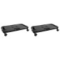 vidaXL Transportroller 2 Stk. Schwarz Polypropylen 200 kg vidaXL Transportroller 2 Stk. Schwarz Polypropylen 200 kg