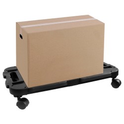 vidaXL Transportroller 2 Stk. Schwarz Polypropylen 200 kg