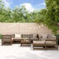 vidaXL 10-tlg. Garten-Lounge-Set mit Kissen Honigbraun Massivholz vidaXL 10-tlg. Garten-Lounge-Set mit Kissen Honigbraun Massivholz