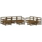 vidaXL 10-tlg. Garten-Lounge-Set mit Kissen Honigbraun Massivholz vidaXL 10-tlg. Garten-Lounge-Set mit Kissen Honigbraun Massivholz