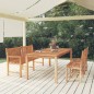 vidaXL 4-tlg. Garten-Essgruppe Massivholz Teak vidaXL 4-tlg. Garten-Essgruppe Massivholz Teak
