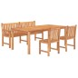 vidaXL 4-tlg. Garten-Essgruppe Massivholz Teak vidaXL 4-tlg. Garten-Essgruppe Massivholz Teak