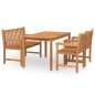 vidaXL 4-tlg. Garten-Essgruppe Massivholz Teak vidaXL 4-tlg. Garten-Essgruppe Massivholz Teak