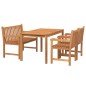vidaXL 4-tlg. Garten-Essgruppe Massivholz Teak vidaXL 4-tlg. Garten-Essgruppe Massivholz Teak