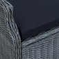 vidaXL 7-tlg. Garten-Essgruppe Dunkelgrau Poly Rattan vidaXL 7-tlg. Garten-Essgruppe Dunkelgrau Poly Rattan