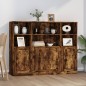 vidaXL Highboards 3 Stk. Räuchereiche Holzwerkstoff vidaXL Highboards 3 Stk. Räuchereiche Holzwerkstoff