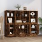 vidaXL Highboards 3 Stk. Räuchereiche Holzwerkstoff vidaXL Highboards 3 Stk. Räuchereiche Holzwerkstoff