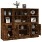 vidaXL Highboards 3 Stk. Räuchereiche Holzwerkstoff vidaXL Highboards 3 Stk. Räuchereiche Holzwerkstoff
