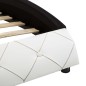 vidaXL Bettgestell Weiß und Schwarz Kunstleder 120 x 200 cm vidaXL Bettgestell Weiß und Schwarz Kunstleder 120 x 200 cm