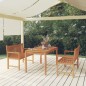 vidaXL 3-tlg. Garten-Essgruppe Massivholz Teak vidaXL 3-tlg. Garten-Essgruppe Massivholz Teak