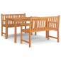 vidaXL 3-tlg. Garten-Essgruppe Massivholz Teak vidaXL 3-tlg. Garten-Essgruppe Massivholz Teak