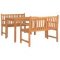 vidaXL 3-tlg. Garten-Essgruppe Massivholz Teak vidaXL 3-tlg. Garten-Essgruppe Massivholz Teak