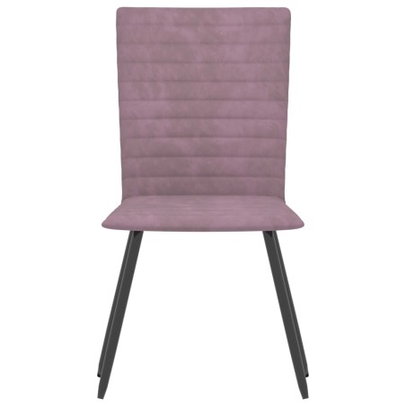 Esszimmerstühle 2 Stk. Rosa Samt