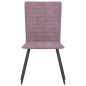 Esszimmerstühle 2 Stk. Rosa Samt Esszimmerstühle 2 Stk. Rosa Samt