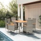 vidaXL 7-tlg. Garten-Essgruppe mit Kissen Grau Poly Rattan vidaXL 7-tlg. Garten-Essgruppe mit Kissen Grau Poly Rattan