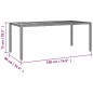 vidaXL 7-tlg. Garten-Essgruppe mit Kissen Grau Poly Rattan vidaXL 7-tlg. Garten-Essgruppe mit Kissen Grau Poly Rattan
