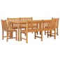 vidaXL 5-tlg. Garten-Essgruppe Massivholz Teak vidaXL 5-tlg. Garten-Essgruppe Massivholz Teak