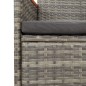 vidaXL 9-tlg. Garten-Essgruppe mit Kissen Grau Poly Rattan vidaXL 9-tlg. Garten-Essgruppe mit Kissen Grau Poly Rattan