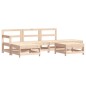 vidaXL 6-tlg. Garten-Lounge-Set mit Kissen Massivholz vidaXL 6-tlg. Garten-Lounge-Set mit Kissen Massivholz