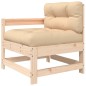 vidaXL 6-tlg. Garten-Lounge-Set mit Kissen Massivholz vidaXL 6-tlg. Garten-Lounge-Set mit Kissen Massivholz