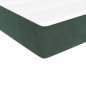 vidaXL Boxspringbett mit Matratze Dunkelgrün 140x190 cm Samt vidaXL Boxspringbett mit Matratze Dunkelgrün 140x190 cm Samt