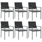 vidaXL 7-tlg. Garten-Essgruppe Poly Rattan und Stahl vidaXL 7-tlg. Garten-Essgruppe Poly Rattan und Stahl