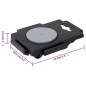 vidaXL Transportroller mit 8 Rollen 20 Stk Schwarz Polypropylen 150 kg vidaXL Transportroller mit 8 Rollen 20 Stk Schwarz Polypropylen 150 kg