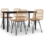 vidaXL 5-tlg. Garten-Essgruppe Poly Rattan vidaXL 5-tlg. Garten-Essgruppe Poly Rattan