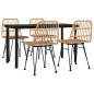vidaXL 5-tlg. Garten-Essgruppe Poly Rattan vidaXL 5-tlg. Garten-Essgruppe Poly Rattan