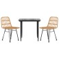 vidaXL 3-tlg. Garten-Essgruppe Poly Rattan vidaXL 3-tlg. Garten-Essgruppe Poly Rattan