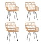 vidaXL 5-tlg. Garten-Essgruppe Poly Rattan vidaXL 5-tlg. Garten-Essgruppe Poly Rattan