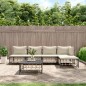 vidaXL 6-tlg. Garten-Lounge-Set mit Kissen Anthrazit Poly Rattan vidaXL 6-tlg. Garten-Lounge-Set mit Kissen Anthrazit Poly Rattan
